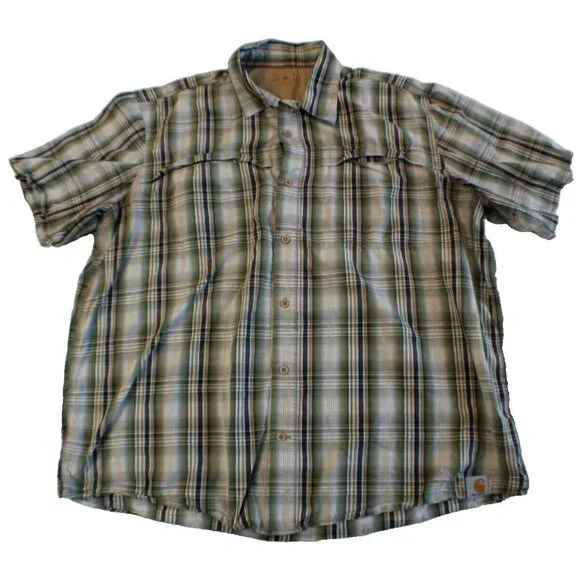 Carhartt Force Relaxed Fit Button Down Shirt Men's Size 2XL - Picture 1 of 4